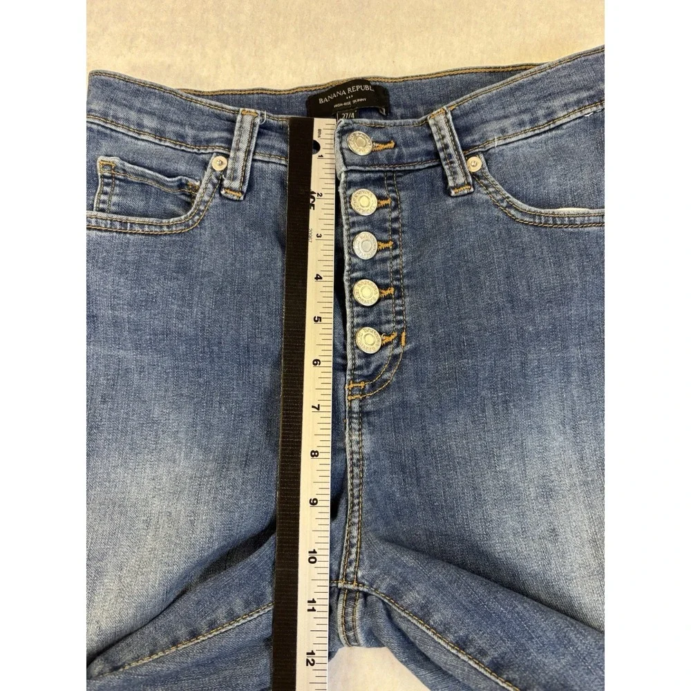Banana Republic Women's 27/4 High Rise Sexy Skinny Jeans Button Fly Baddie Urban
